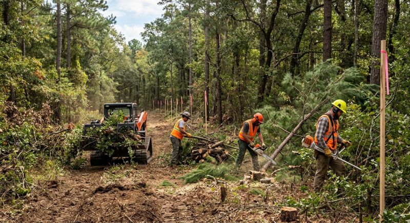 Construction Site Land Clearing in Gwinnett County, GA