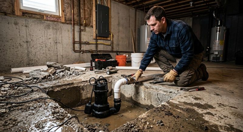 Sump Pump Relocation in Auburn, AL
